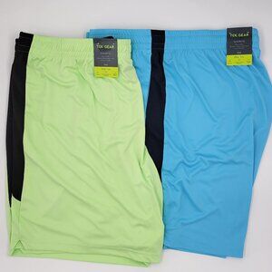 2 Men's Tek Gear Dry Tek Shorts 9" Lime Green